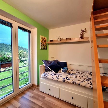 Gartnar Home -Hiska S Pridihom Domacnosti In Pogledom Na Hribe. Radovljica Kültér fotó
